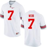 Men's Ohio State Buckeyes #7 Damon Webb White Nike NCAA College Football Jersey Damping JMV0544TV